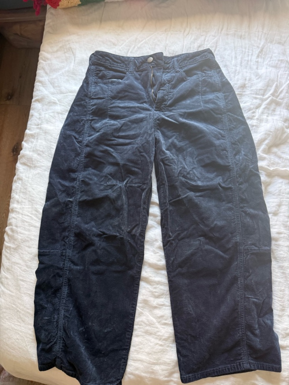 Pilcro Corduroy Pants in Deep Navy